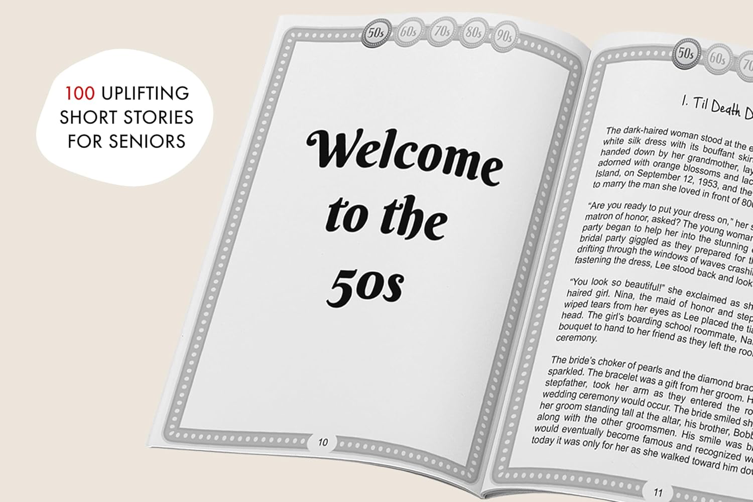 Decades of Uplifting Short Stories for Seniors: 100 Funny Stories from the 50s to 90s that are Easy to Read for Elderly Women and Men (LARGE PRINT) - Image 2