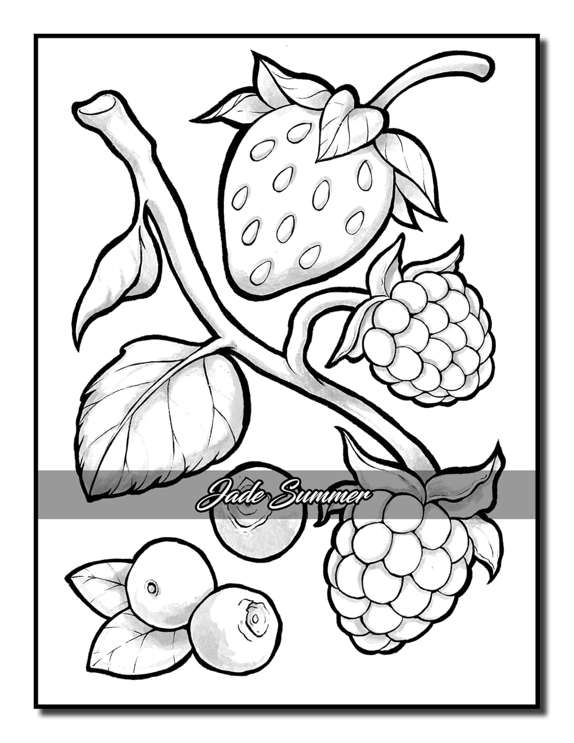 Easy Coloring Book: Large Print Designs for Adults and Seniors with 50 Simple Images of Animals, Flowers, Food, Objects, and More! (Easy Coloring Books) - Image 14