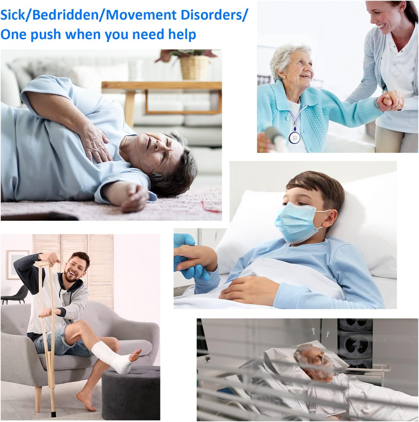 Caregiver Pager, Wireless Call Button for Elderly/Senior at Home, 500 Feet Medical Life Alert System with 2-SOS Buttons and 2-Pagers, Emergency Panic Call Bell for Nurse Calling, Patient Assistance - Image 5