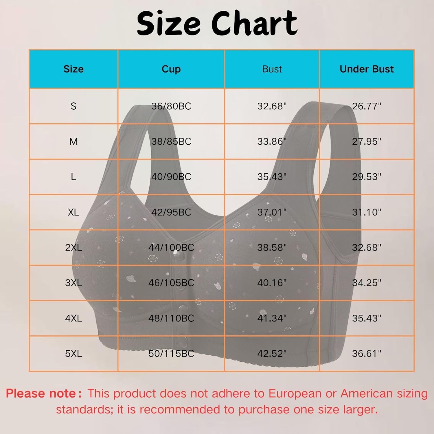 2025 Daisy Bras for Old Women Comfort No Underwire Full Coverage Bras Front Closure Support Bras Push Up Cotton Bras - Image 2