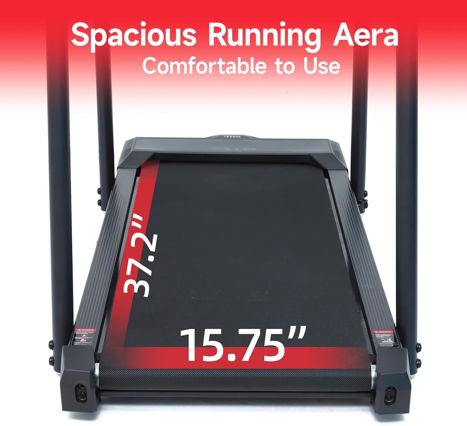 Yesoul Walking Treadmill with Long Handles for Seniors,Recovery Fitness Exercise Machine with Stable and Safe Structural Design, Large LED Display for Elderly,300 lbs Capacity - Image 4