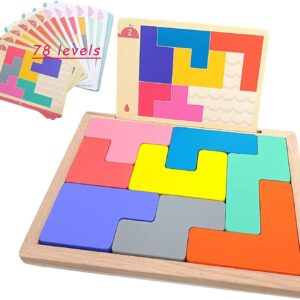 Dementia Activities for Seniors,Wooden Puzzles Gifts,Geometric Cognitive Products & Training Games for Alzheimers Elderly