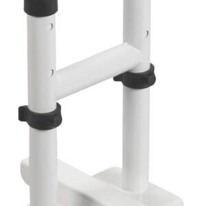 Drive Medical Adjustable Bathtub Grab Bar & Bathtub Safety Rail, White