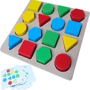 Puzzles Gifts for Dementia,Alzheimers Activities & Games for Seniors,Geometric Cognitive Products for Elderly