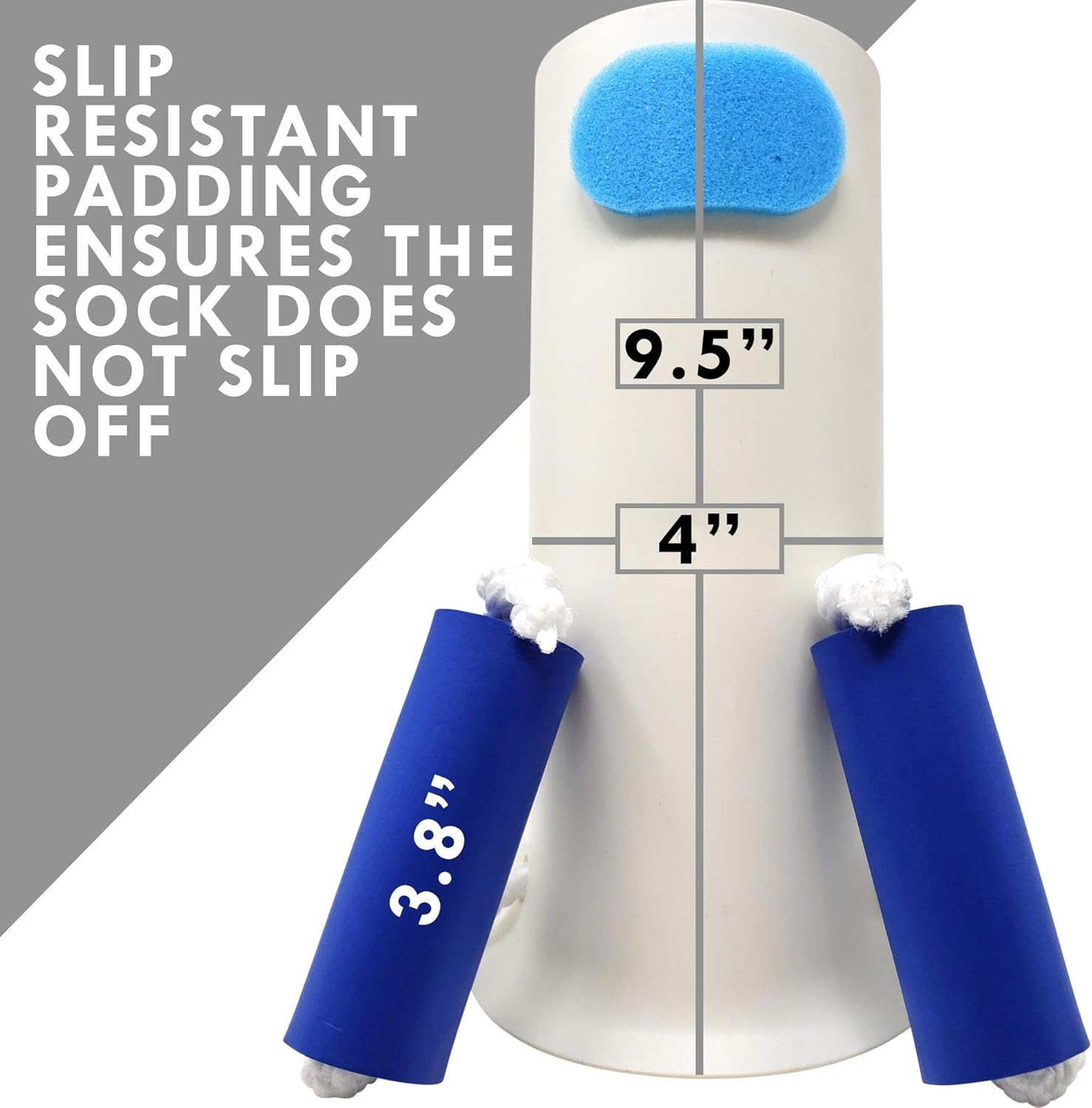 Mars Wellness Deluxe Molded Sock Aid Donner - Foam Grip Handles - 31" Adjustable Cords - Compression Sock Helper Stocking Slider - Elderly, Senior, Pregnant Diabetics - 2 Pack - Image 4