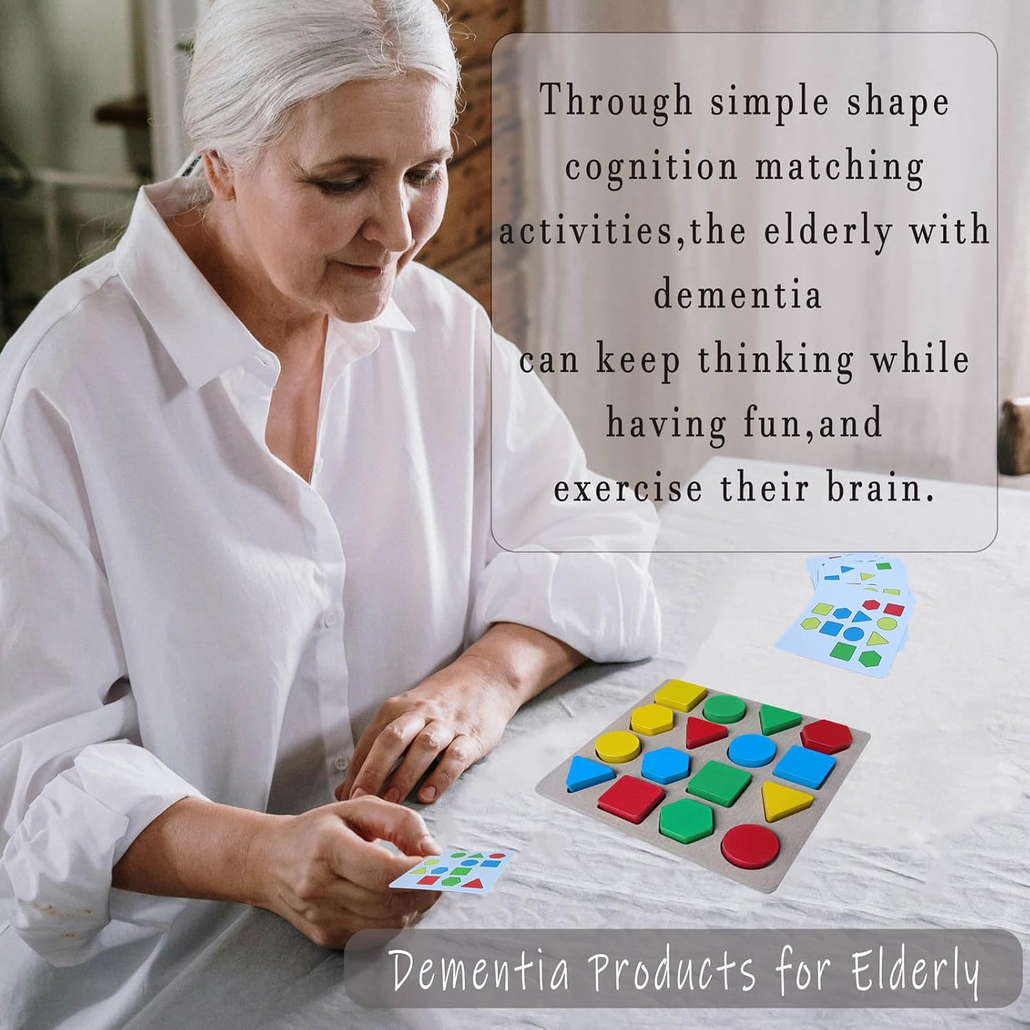 Puzzles Gifts for Dementia,Alzheimers Activities & Games for Seniors,Geometric Cognitive Products for Elderly - Image 3