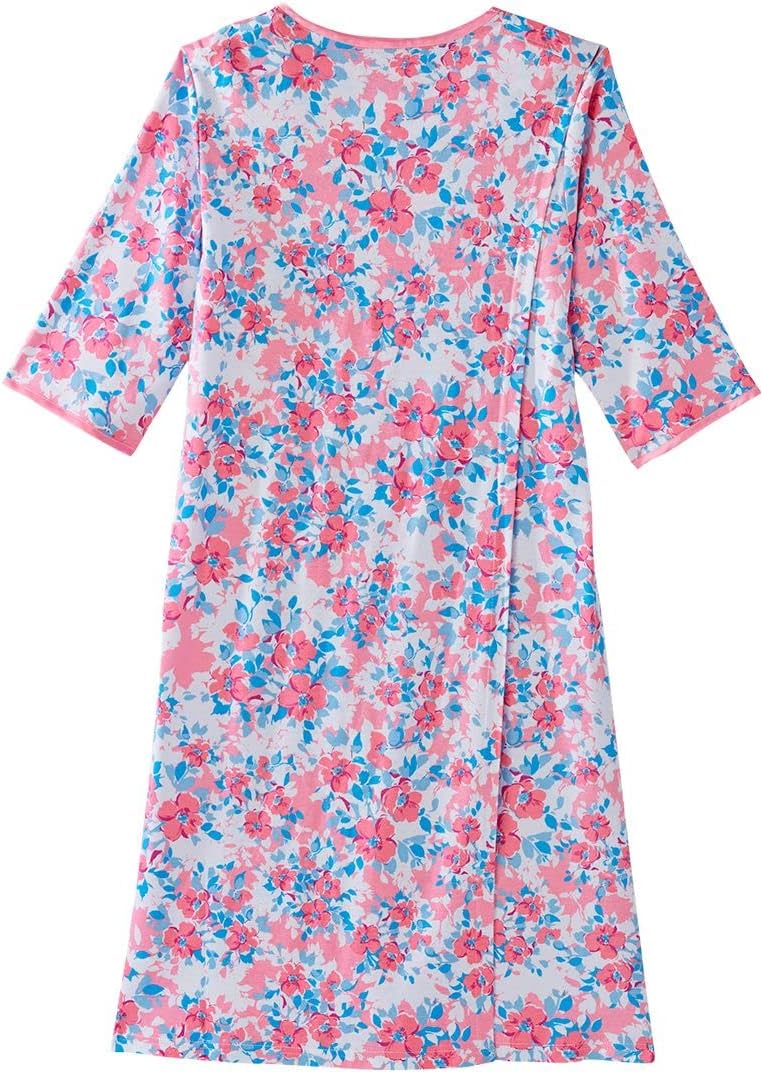 Silverts Open-Back Hospital Gowns for Women – Comfortable, Dignified, Easy Dressing for Seniors & Patients - 2/3 Sleeve - Image 4