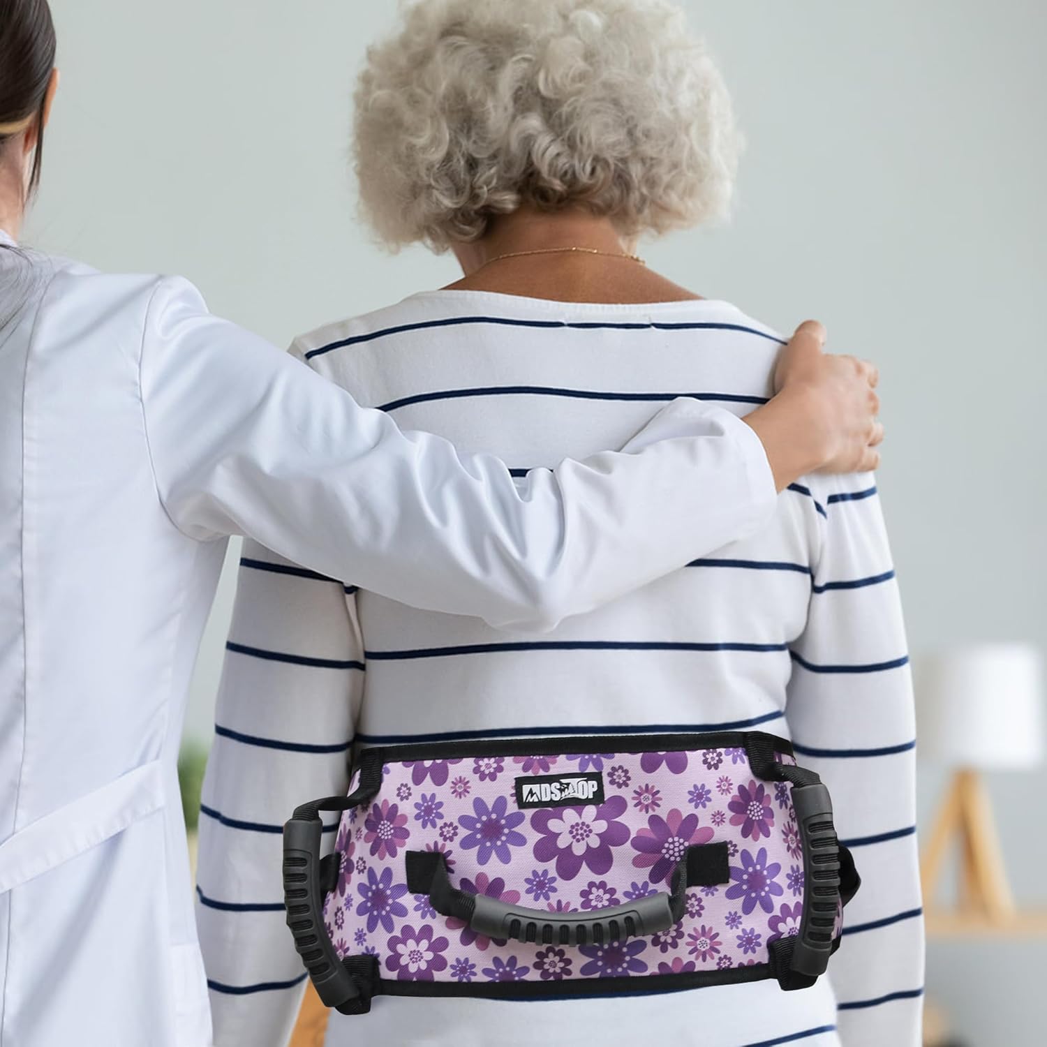 Gait Belt Transfer Belt for Seniors with Handles, Anti-Slip Gate Belt for Elderly Lifting with Quick Release Buckle, Medical Belt for Lifting Patients, for Handicap, Physical Therapy, Elderly (Purple) - Image 8