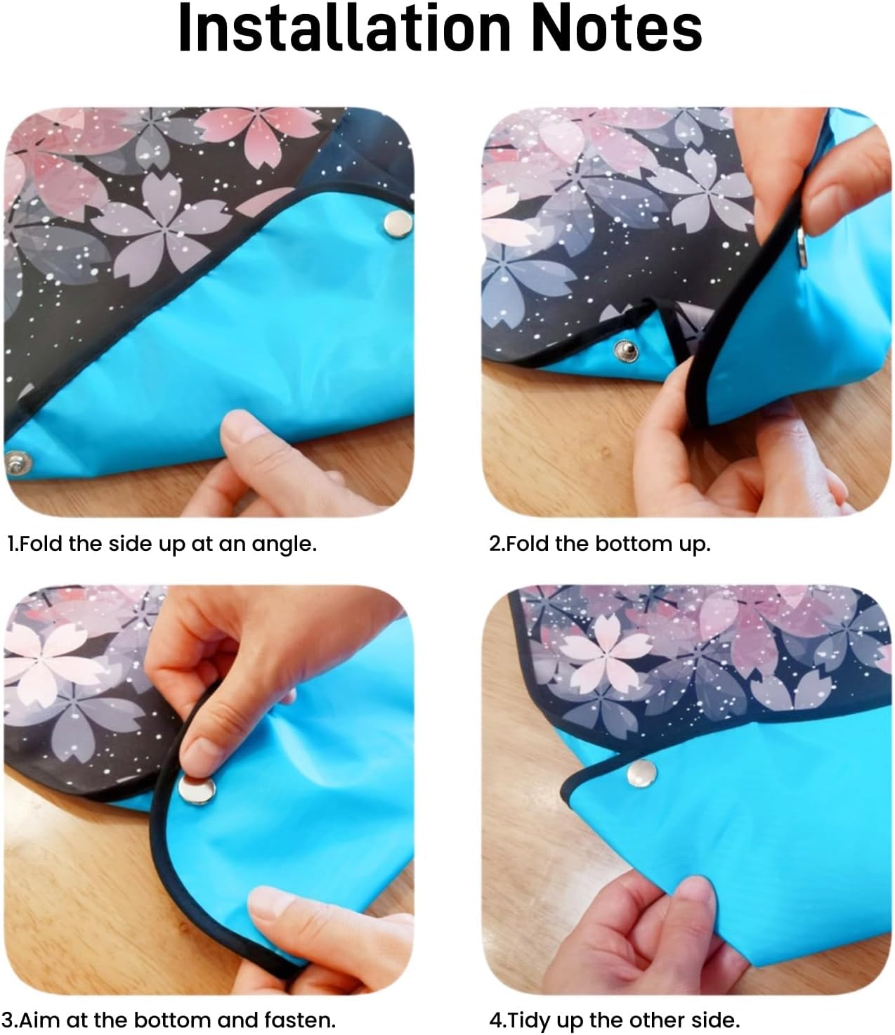 3 Pack Premium Adult Bibs For Women,Elderly Seniors and Disabled Large Bib, Washable Long Bib Clothing Protector With Crumb Catcher And Velcro Adjust - Image 5