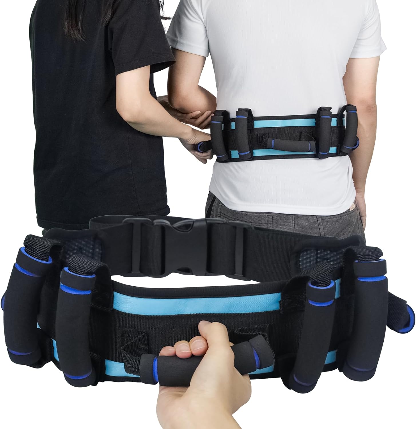 Gait Belts for Seniors, Gait Belt with Handles, Gate Belts Medical for Elderly, Transfer Belt for Elderly and Disabled, Lift Belt for Elderly Adults, Safety Medical Belt for Physical Therapy Handicap - Image 9