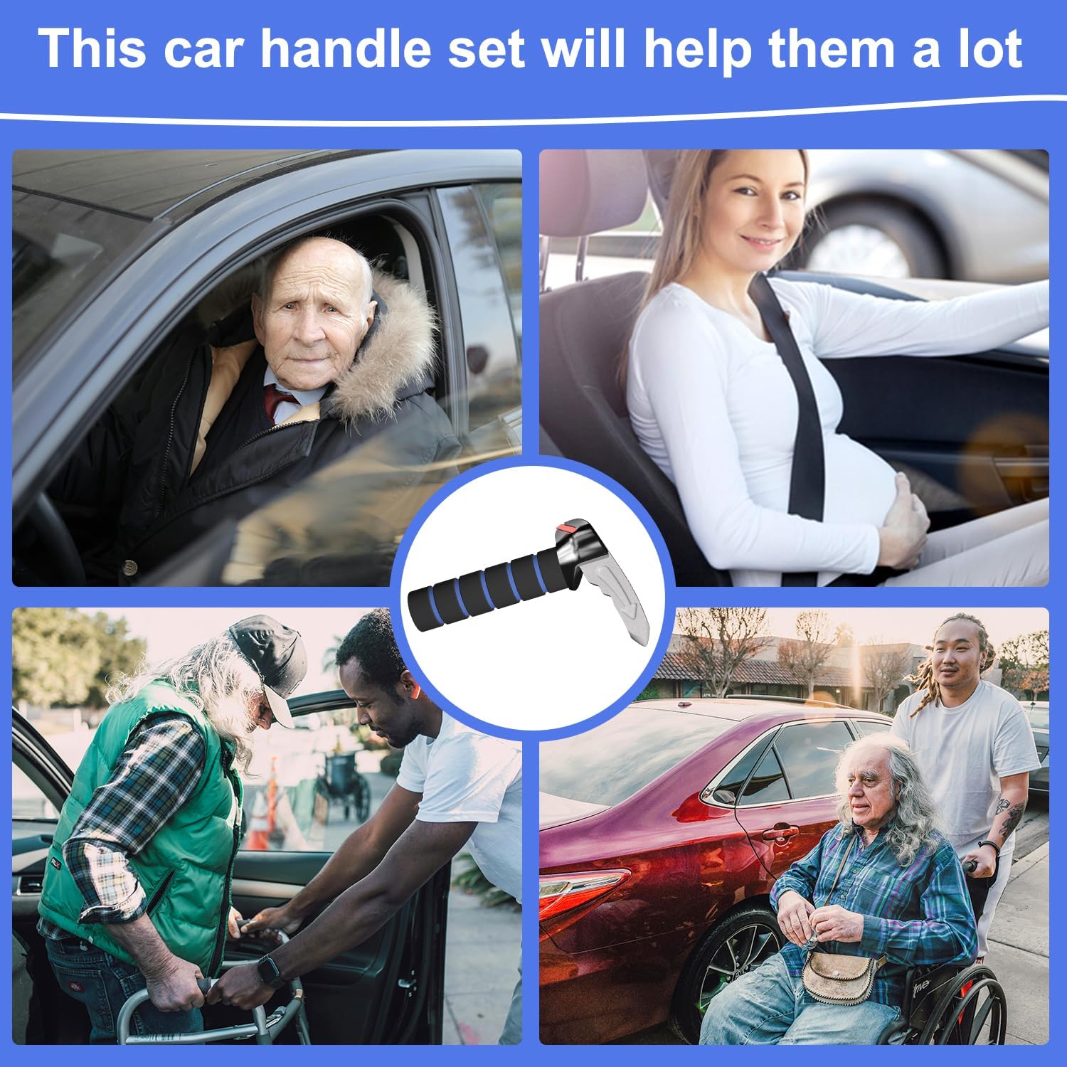 3 in 1 Car Door Handle for Elderly Car Handle Assist Support Handle Multifunction Handle Car Door Latch Handle for Seniors and Handicapped - Image 8