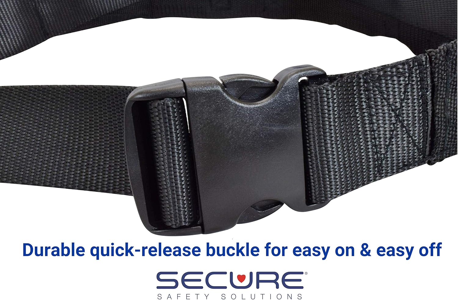 Secure Gait Belt for Seniors (350 lbs) - Transfer Belt with 6 Handles & Quick-Release Buckle, Walking Gait Strap for Lifting Elderly, Patient Lift Aid, Physical Therapy, Medical Nursing Safety Assist - Image 5