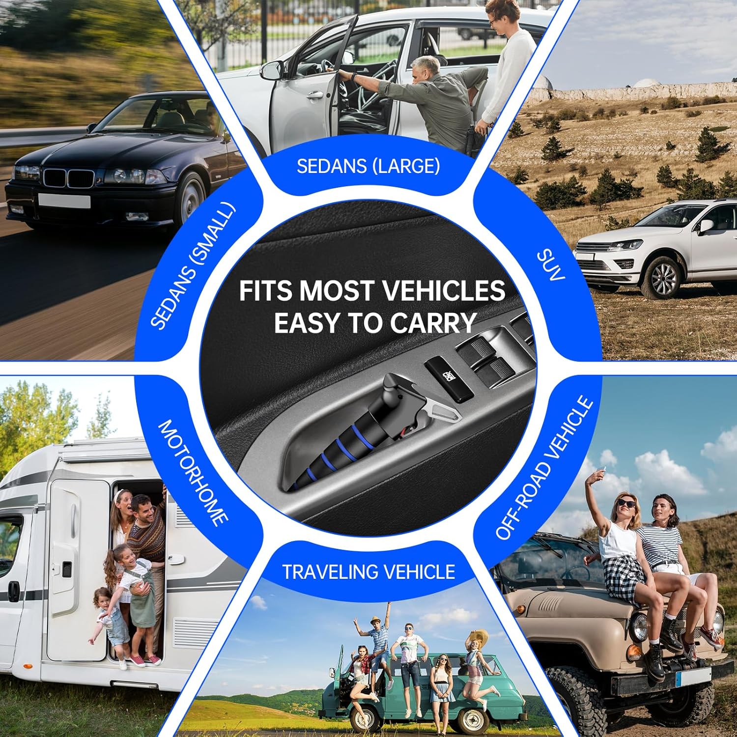 SYMYNELEC Car Door Handle for Elderly: Non-Slip Grip and Sturdy Assist Support - Fits Most Vehicles for Easy Getting in and Out of Car - Helpful for Seniors Handicapped Pregnant Women Children 2Packs - Image 6