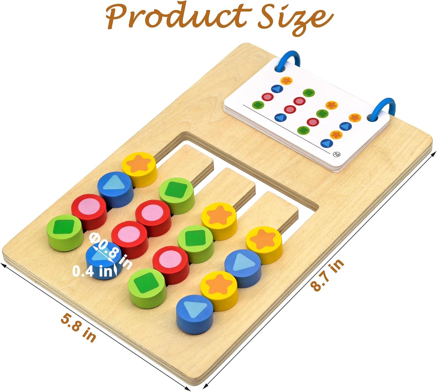 Double Color Matching Games for Dementia Patients, Easy Memory Care Activities for Seniors, Handhold Alzheimers Products for Elderly, Cognitive Puzzle Blocks Maze Busy Board Crafts Gadgets Gifts - Image 3