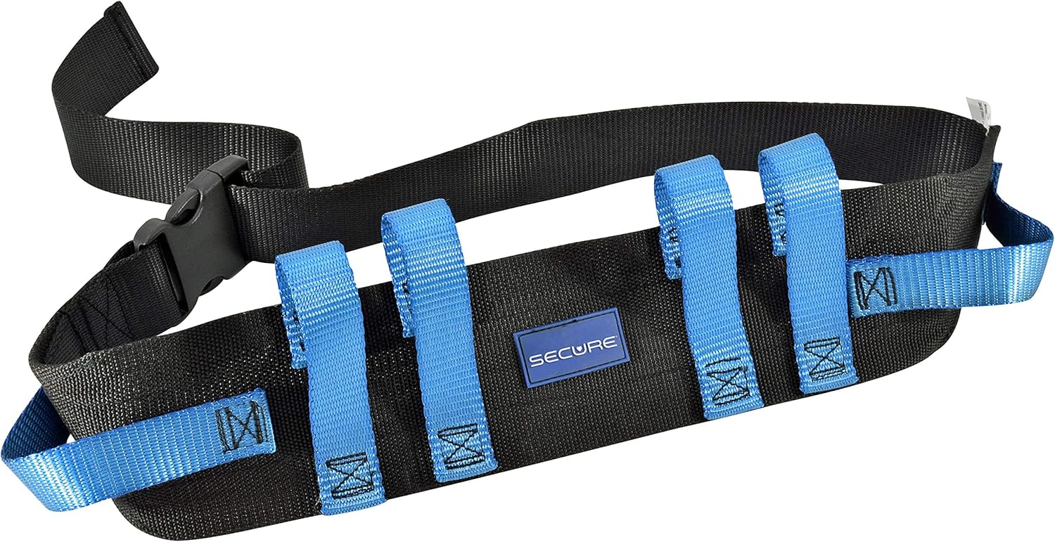 Secure Gait Belt for Seniors (350 lbs) - Transfer Belt with 6 Handles & Quick-Release Buckle, Walking Gait Strap for Lifting Elderly, Patient Lift Aid, Physical Therapy, Medical Nursing Safety Assist - Image 8
