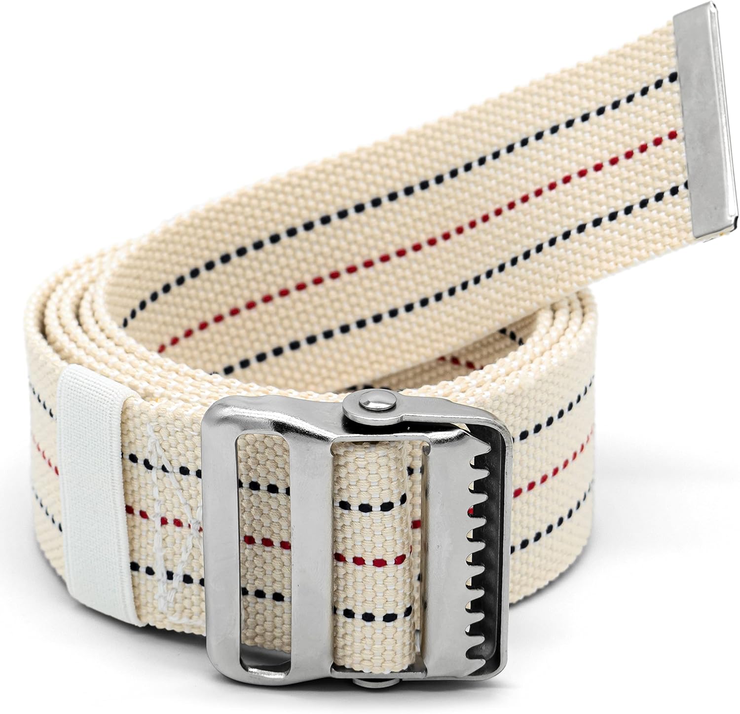 LiftAid Transfer and Gait Belt 60 Inch with Metal Buckle and Loop - Walking, Standing and Transfer Assist Aid for Seniors, Elderly Patients, Caregiver, Nurse, Therapist (Beige) - Image 6