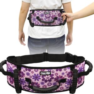 Gait Belt Transfer Belt for Seniors with Handles, Anti-Slip Gate Belt for Elderly Lifting with Quick Release Buckle, Medical Belt for Lifting Patients, for Handicap, Physical Therapy, Elderly (Purple)