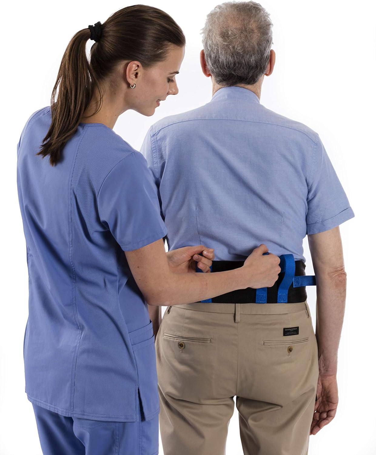 NYOrtho Gait Belt (275lbs) - Transfer Belt with 6 Heavy Handles -Lift Assist for Elderly and Patient Care - Gait Belts Transfer Belts for Seniors with Easy Fasten Buckle | Adjustable Size 28” to 55” - Image 6