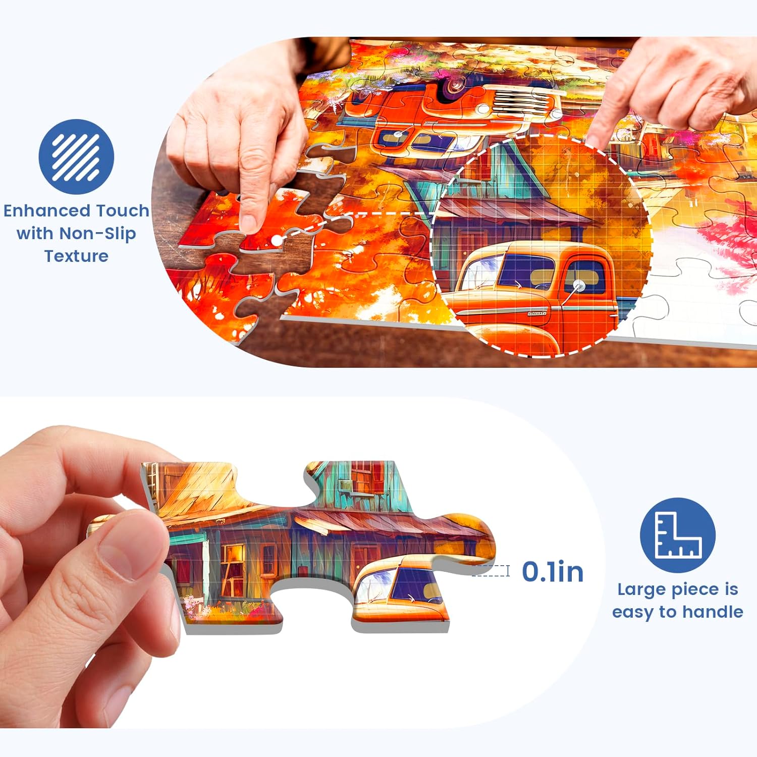 6 Pack 36 Large Piece Puzzle for Seniors Puzzles Dementia Alzheimer's Products and Activities for The Elderly Adults Puzzles Alzheimer's Easy Puzzles Gift Memory Games for Patients in Nursing Home - Image 3