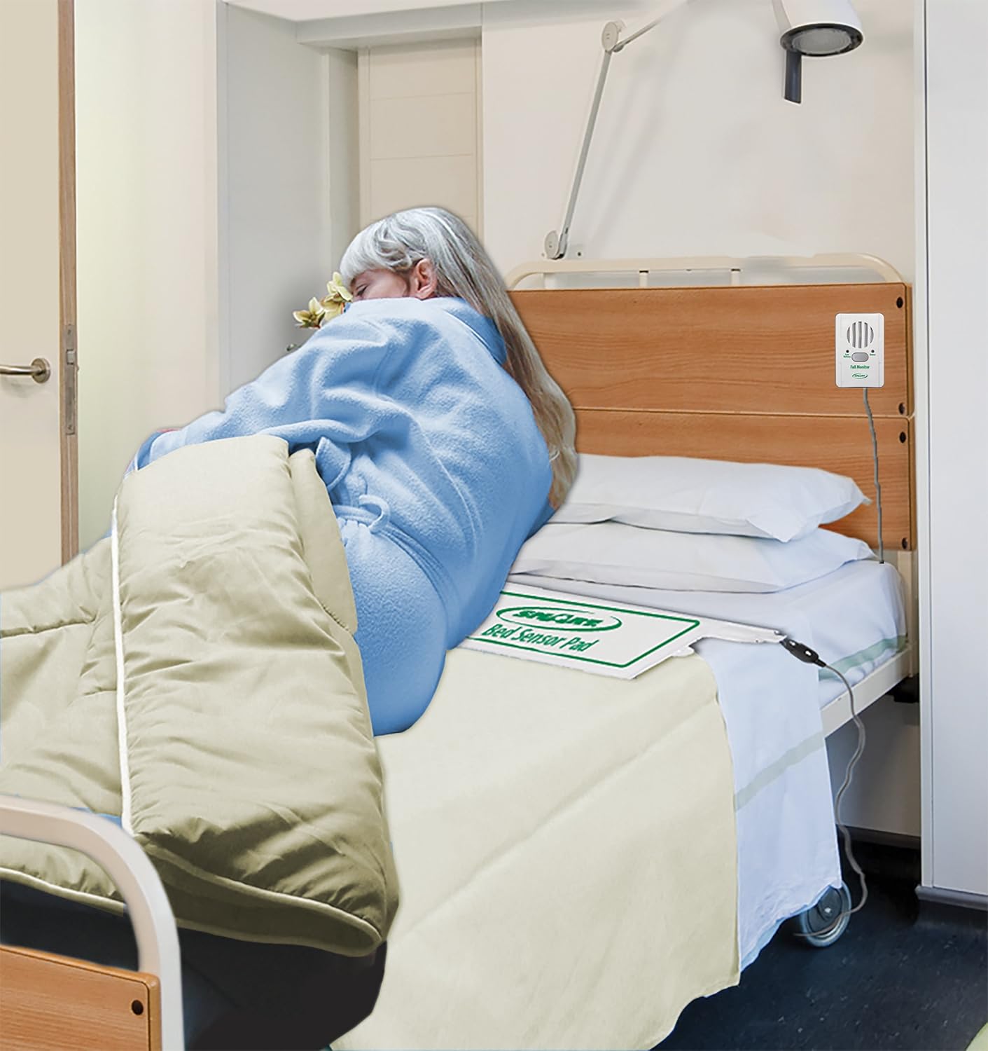 Smart Caregiver FallGuard Bed Exit Alert for Seniors Fall Prevention - Bed Alarm with 10"x30" Weight Sensing Bed Pad for Elderly - Automatically Alerts Caregiver When They Get Up - Image 7