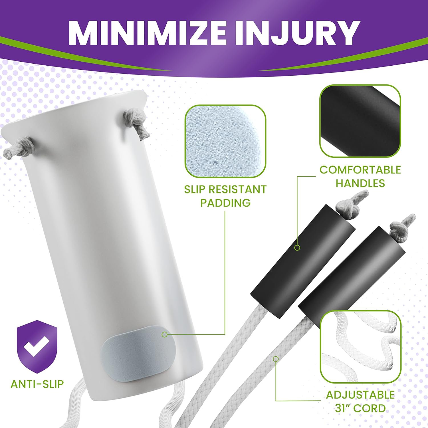 MARS WELLNESS Deluxe Molded Sock Aid Donner - Foam Grip Handles - 31" Adjustable Cords - Sock Helper Stocking Slider - Elderly, Senior, Pregnant Diabetics (Colors May Vary) - 1 Pack - Image 3