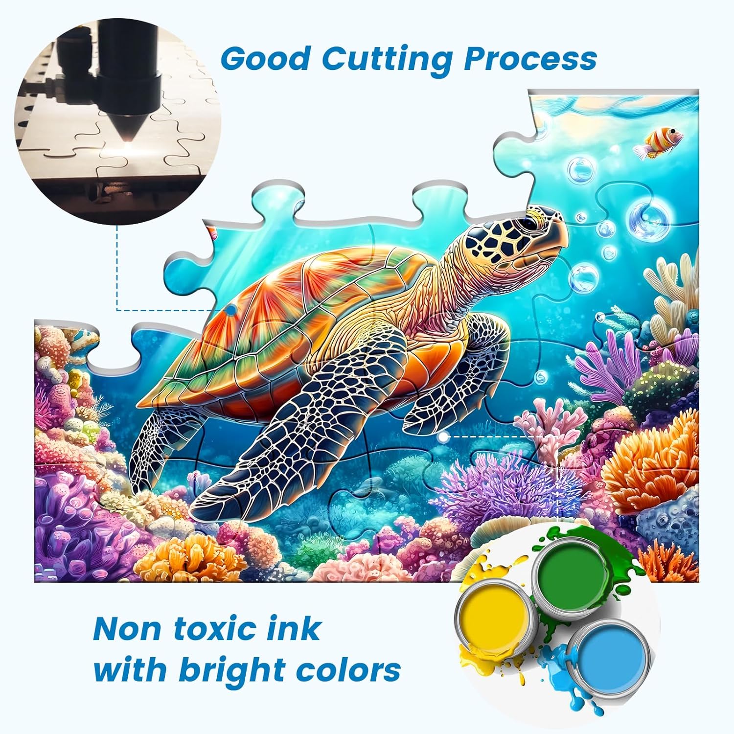 6 Packs 16 Large Piece Puzzle for Seniors Puzzle Dementia Alzheimer's Products Activities for Seniors Elderly Adult Dog Cat Turtle Easy Jigsaw Puzzle Alzheimers Memory Games with 6 Storage Bags - Image 3