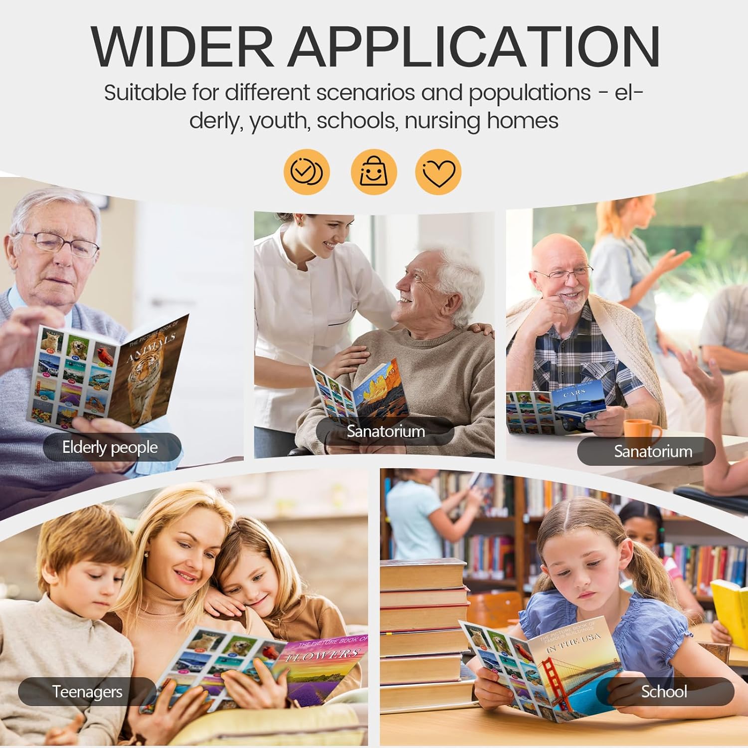 12 Pack Picture Book Set for Seniors with Dementia, Activities for Elderly Seniors, HD Image Quality-Provide Products for Alzheimer's Patients and Adults, Increased Communication - Image 8