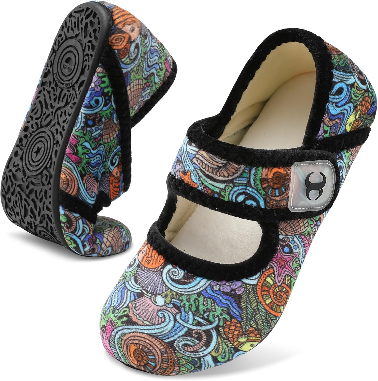 Comfy House Slippers for Women Men Wide Diabetic Sock Slippers Soft Slip On Slippers Cozy Barefoot House Shoes