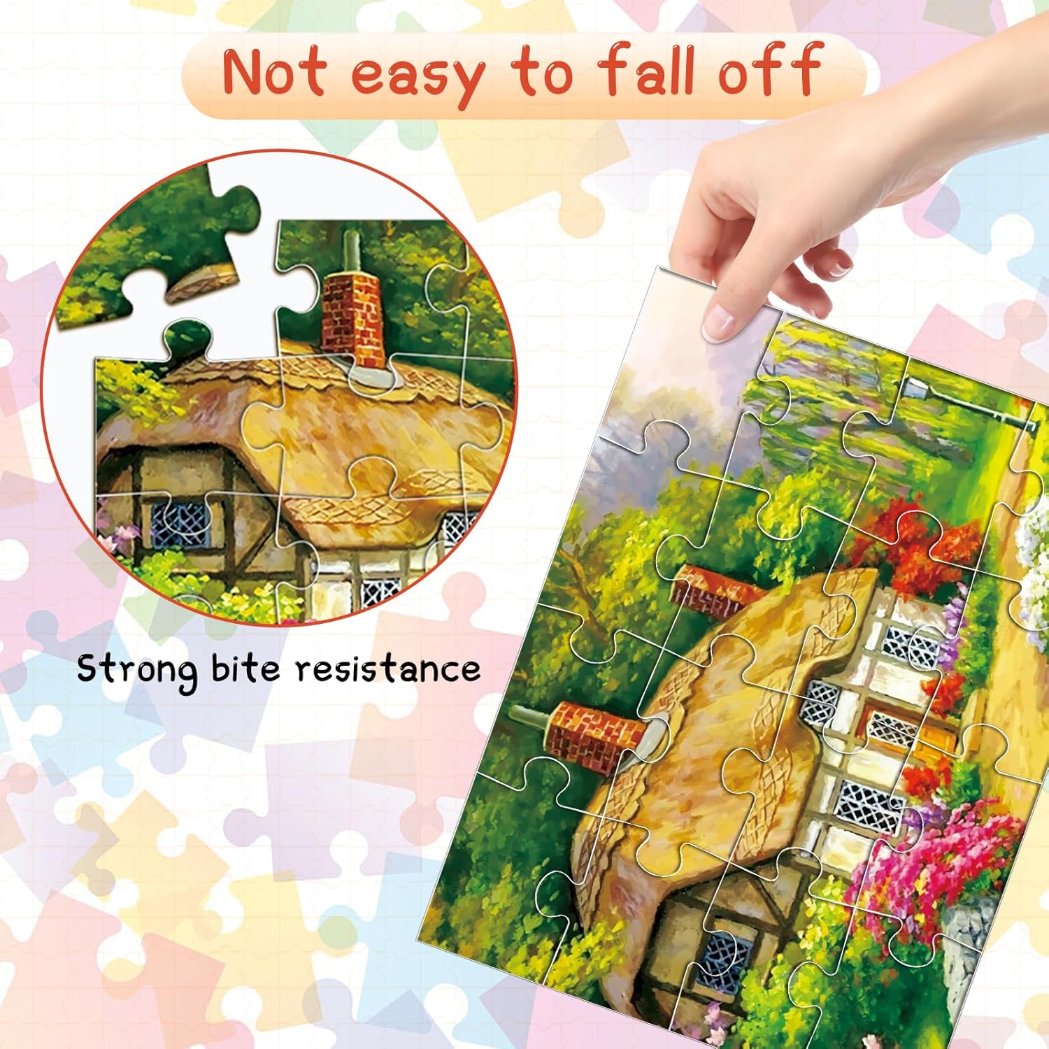 6 Packs Large Jigsaw Puzzles for Seniors Elderly 9&16 Piece, Dementia Activities for Senior & Alzheimers Activities Product Cognitive Memory Game 12.5X9.4inch - Image 3