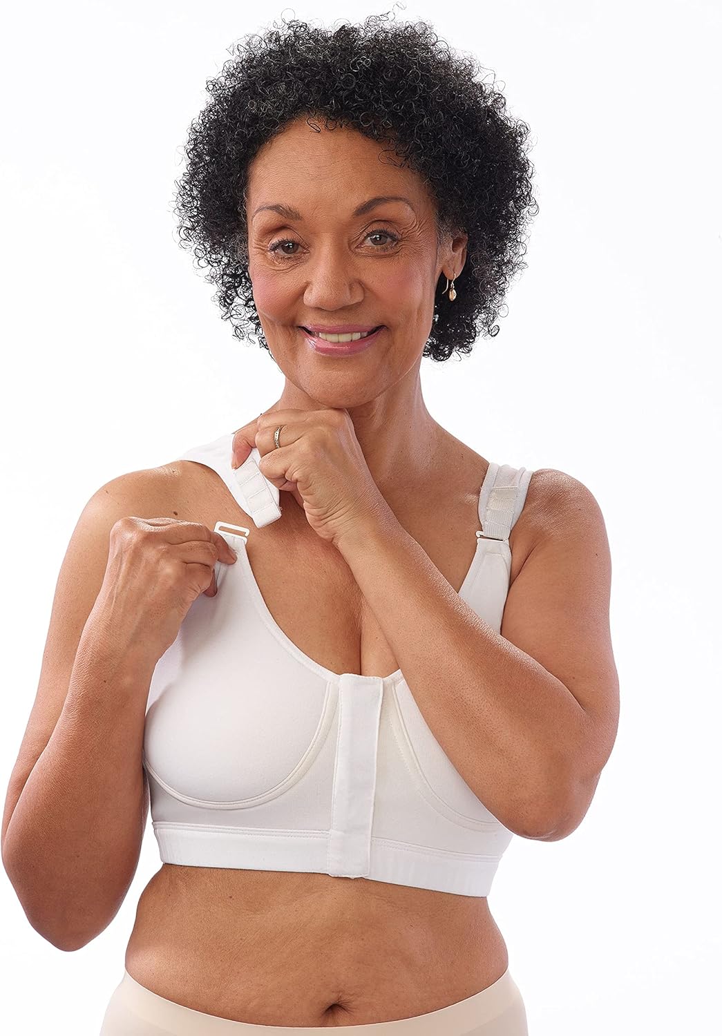 Silverts Front Closure Bra - Comfortable Adaptive Front Hook Bra for Elderly - Wide Straps, Underwire & Padding Free - Image 6