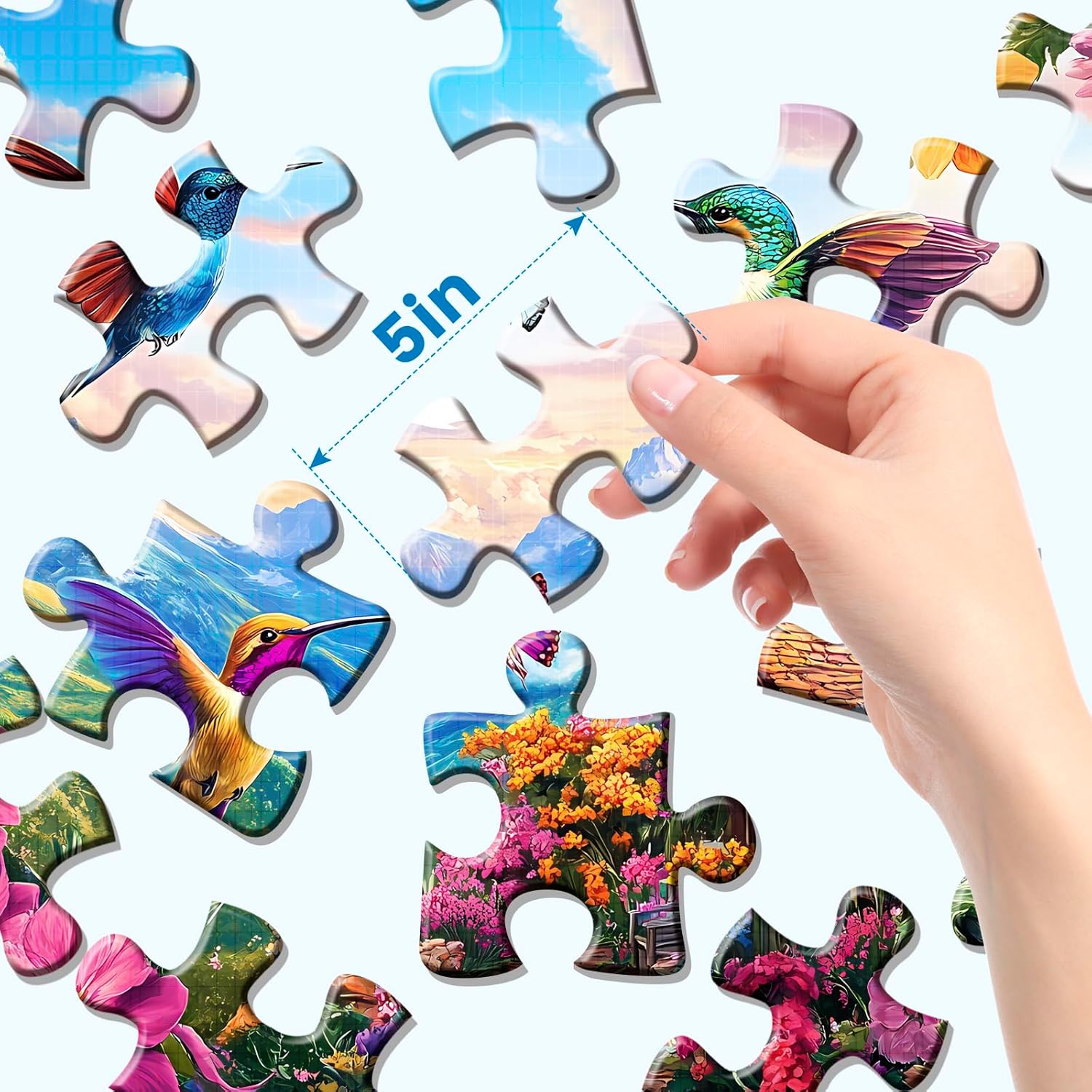 6 Packs 16 Large Piece Puzzle for Seniors Puzzle Dementia Alzheimer's Products Activities for Seniors Elderly Adult Dog Cat Turtle Easy Jigsaw Puzzle Alzheimers Memory Games with 6 Storage Bags - Image 4