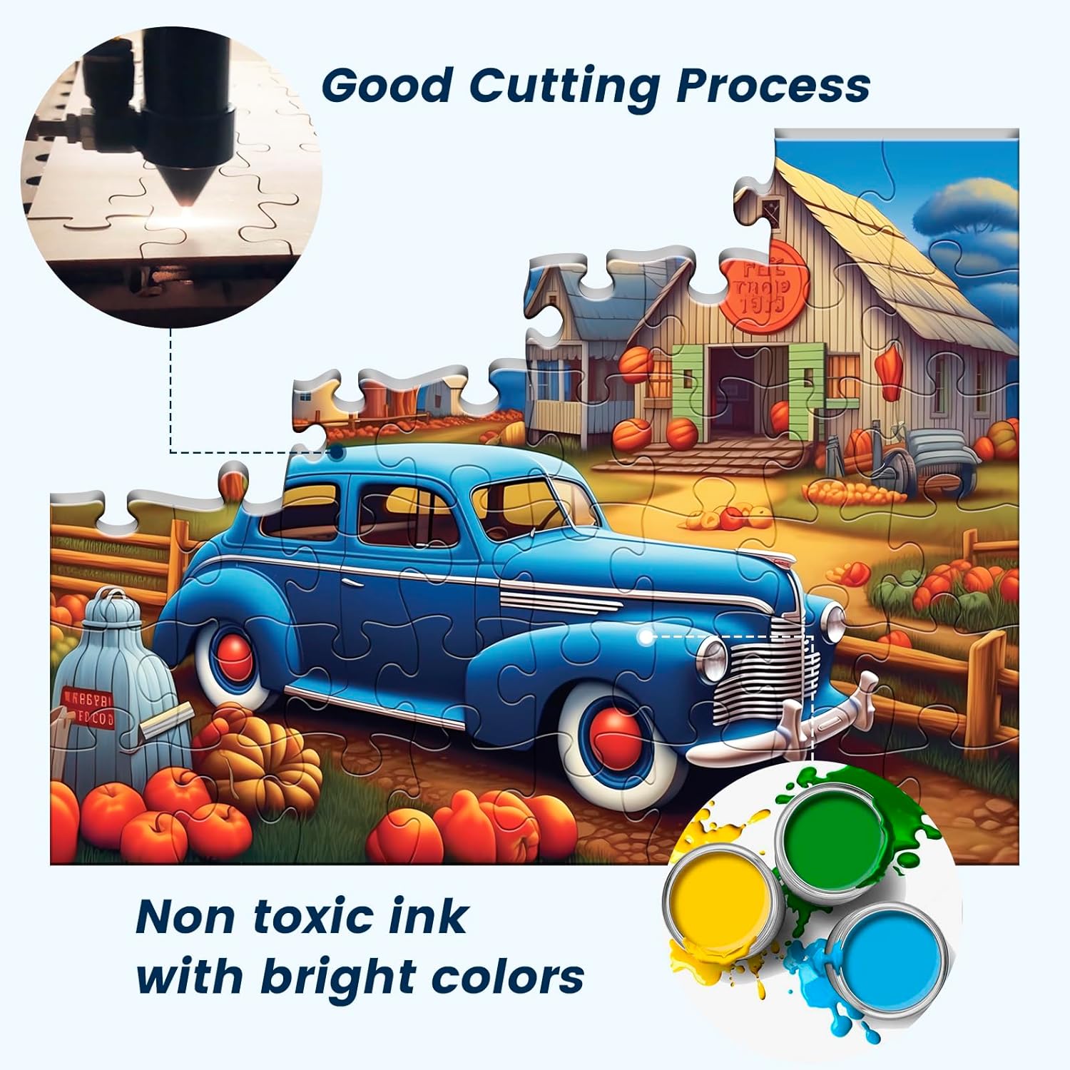 3 Pack 48 Large Piece Puzzle for Seniors Puzzles Dementia Alzheimer's Products and Activities for Elderly Large Piece Puzzles Alzheimer's Easy Puzzles Gift Memory Games for Patients, 3 Storage Bag - Image 4