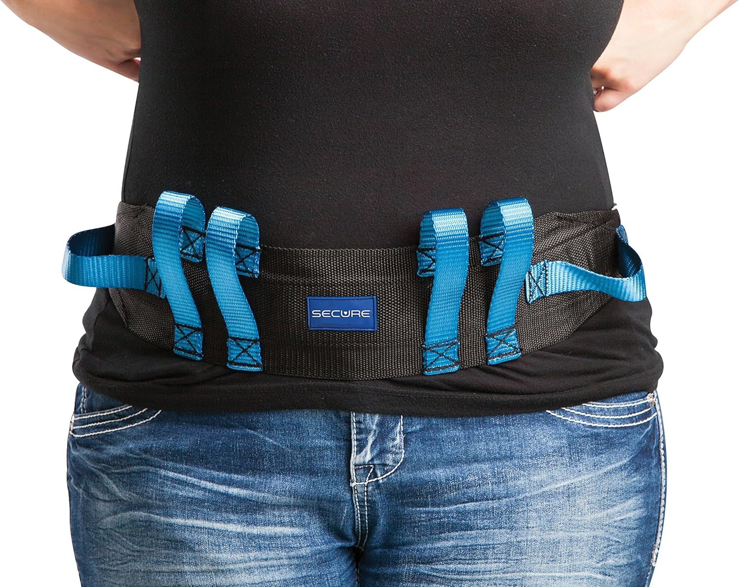 Secure Gait Belt for Seniors (350 lbs) - Transfer Belt with 6 Handles & Quick-Release Buckle, Walking Gait Strap for Lifting Elderly, Patient Lift Aid, Physical Therapy, Medical Nursing Safety Assist - Image 7