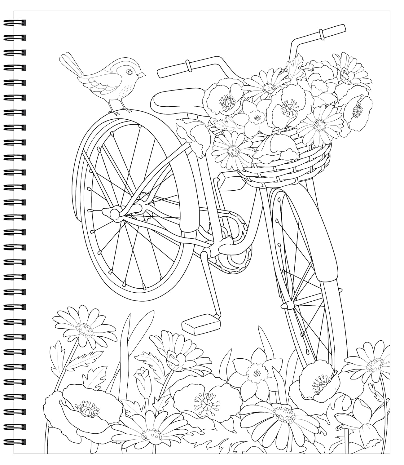 Large Print Easy Color & Frame - Garden (Stress Free Coloring Book) - Image 4
