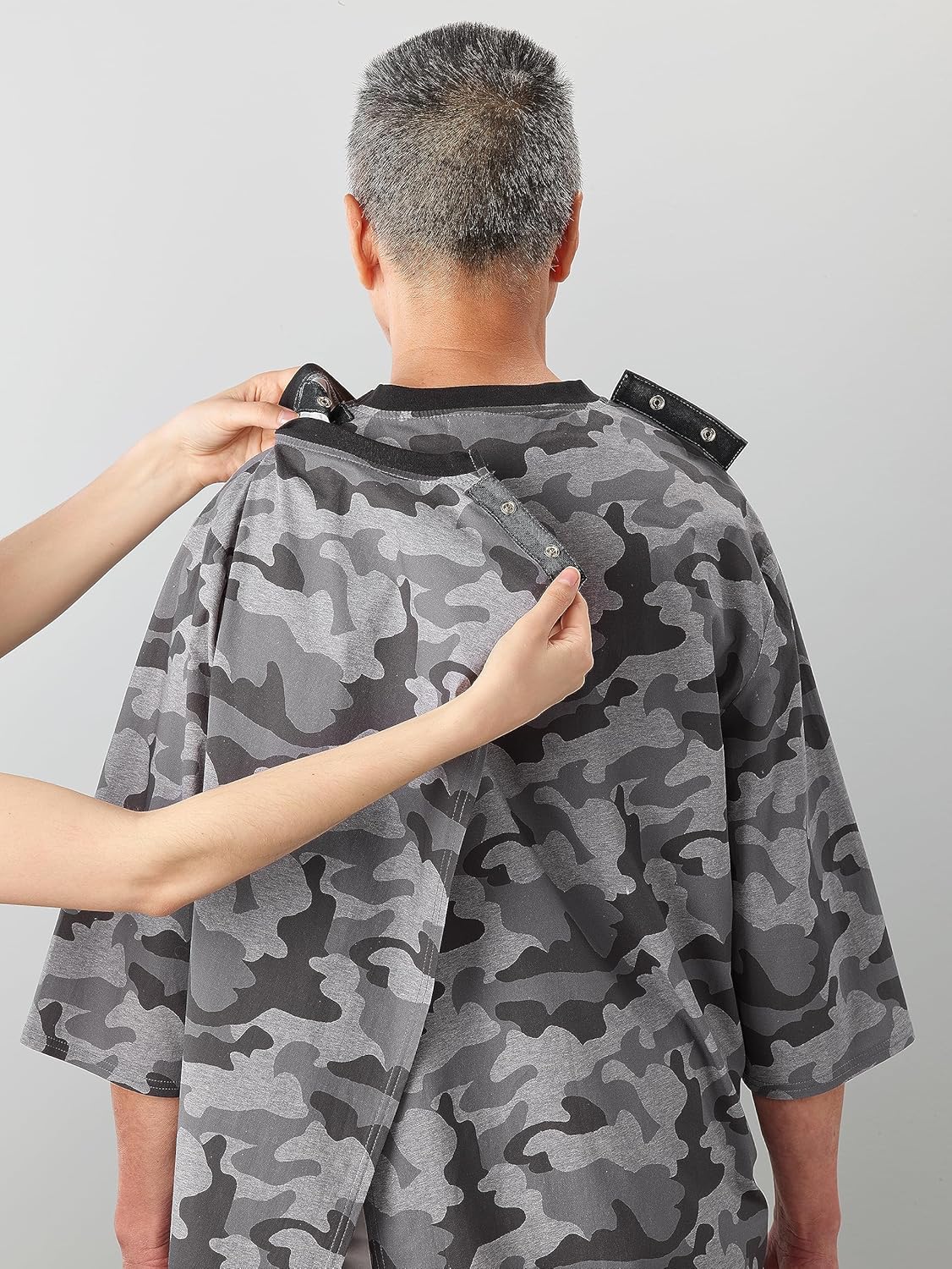 Silverts Mens Adaptive Nightgown - Open Back Cotton Hospital Sleepwear for Elderly - Nightshirt Top for Disabled Seniors - Image 5