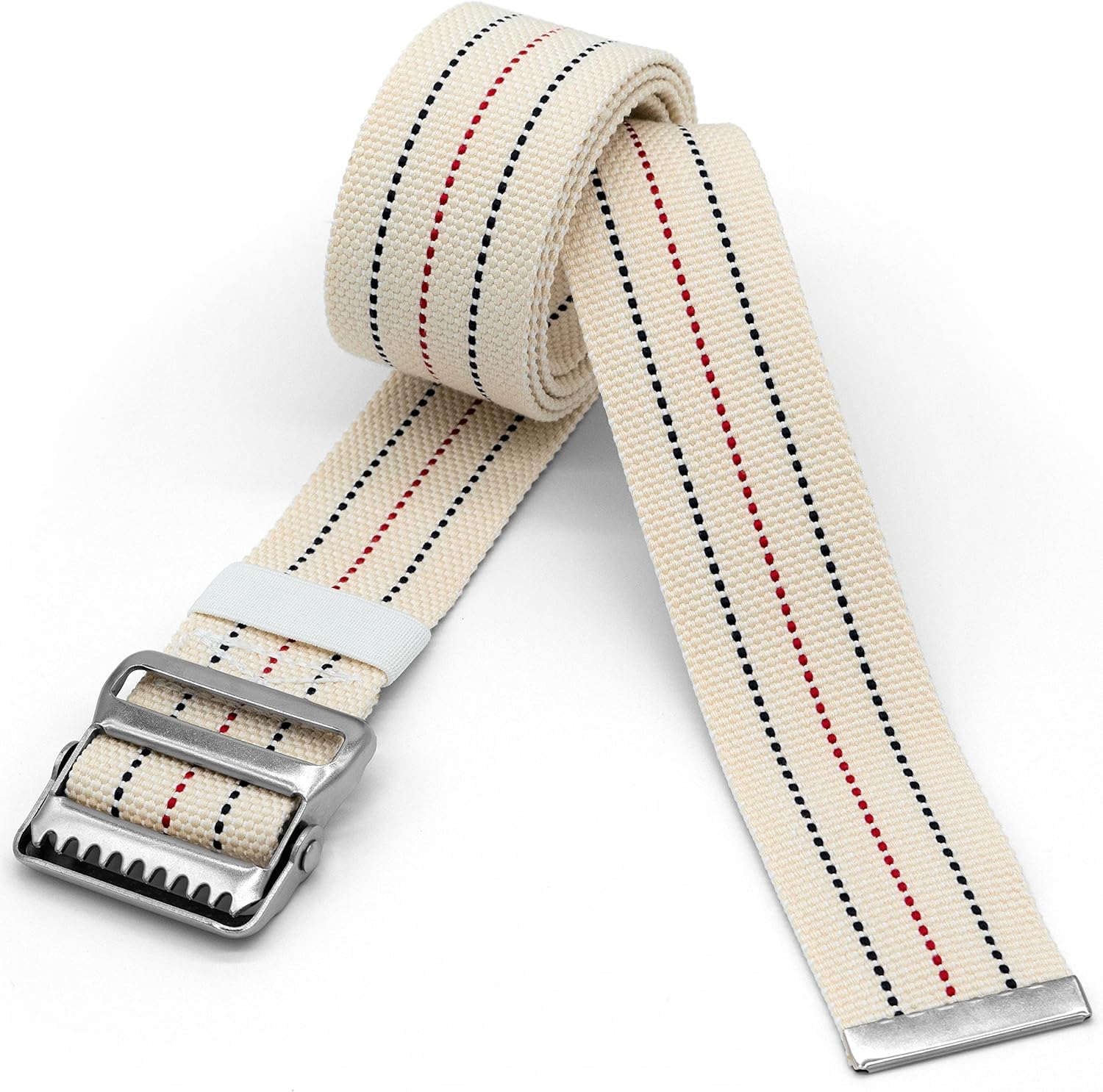 LiftAid Transfer and Gait Belt 60 Inch with Metal Buckle and Loop - Walking, Standing and Transfer Assist Aid for Seniors, Elderly Patients, Caregiver, Nurse, Therapist (Beige) - Image 8